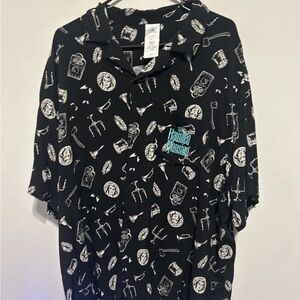 Disney Black and White Haunted Mansion Graphic Shirt